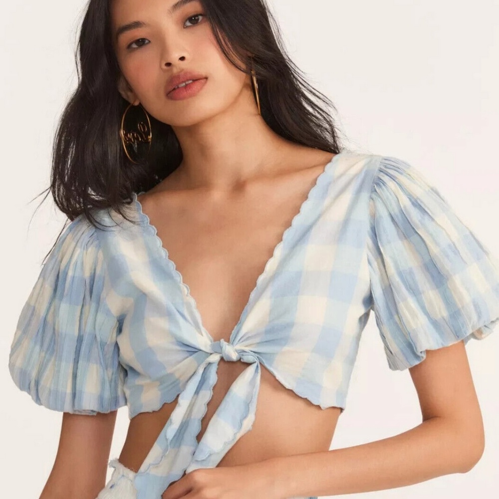LOVE SHACK FANCY Hanover Crop Top